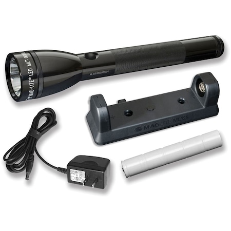 Maglite ML125 LED Rechargeable Flashlight System, Charger 230V Converter ML125-35014